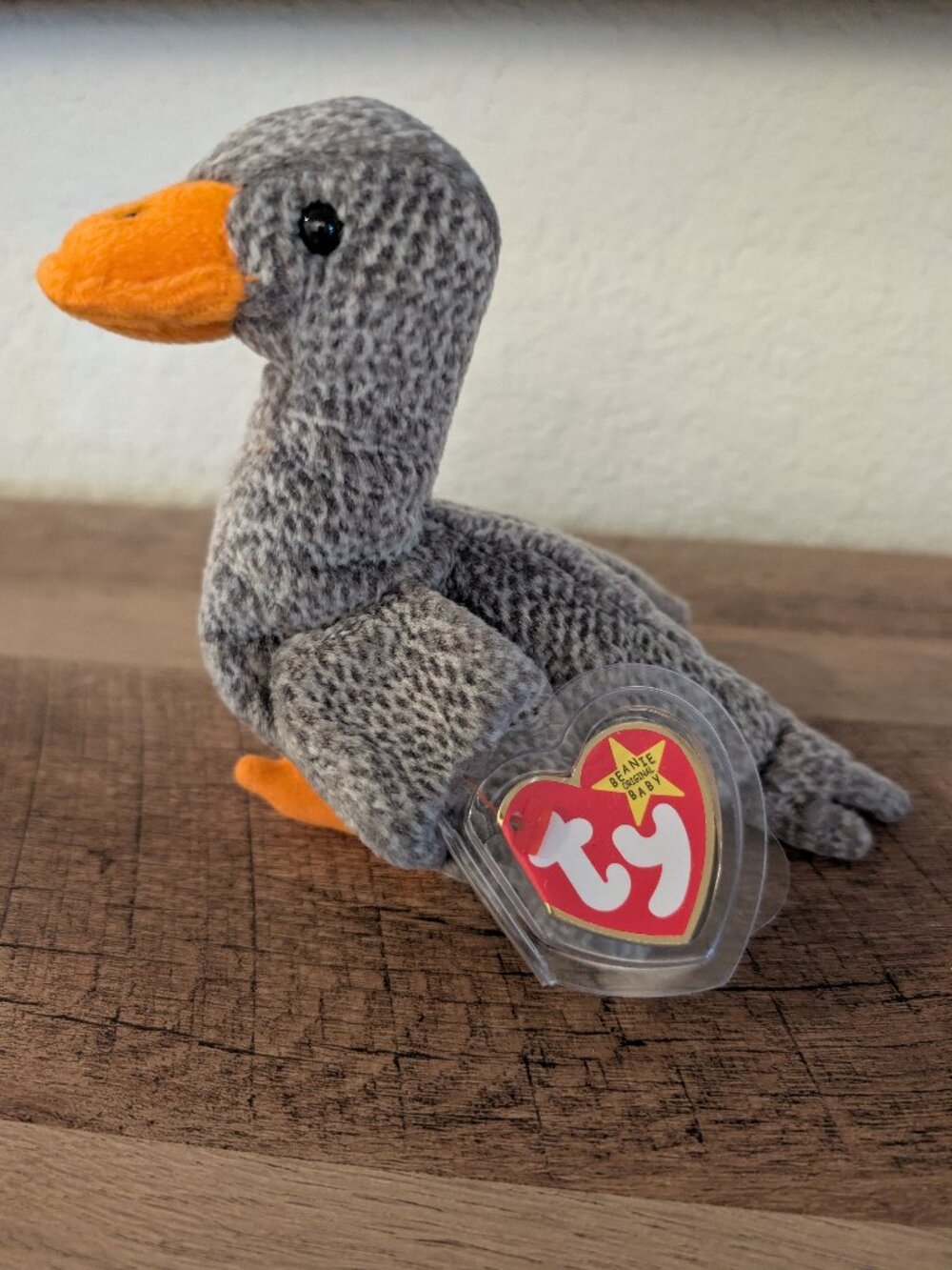 TY Beanie Baby “Honks” the Goose 🪿 | Tag Protector | Vintage Plush 1999